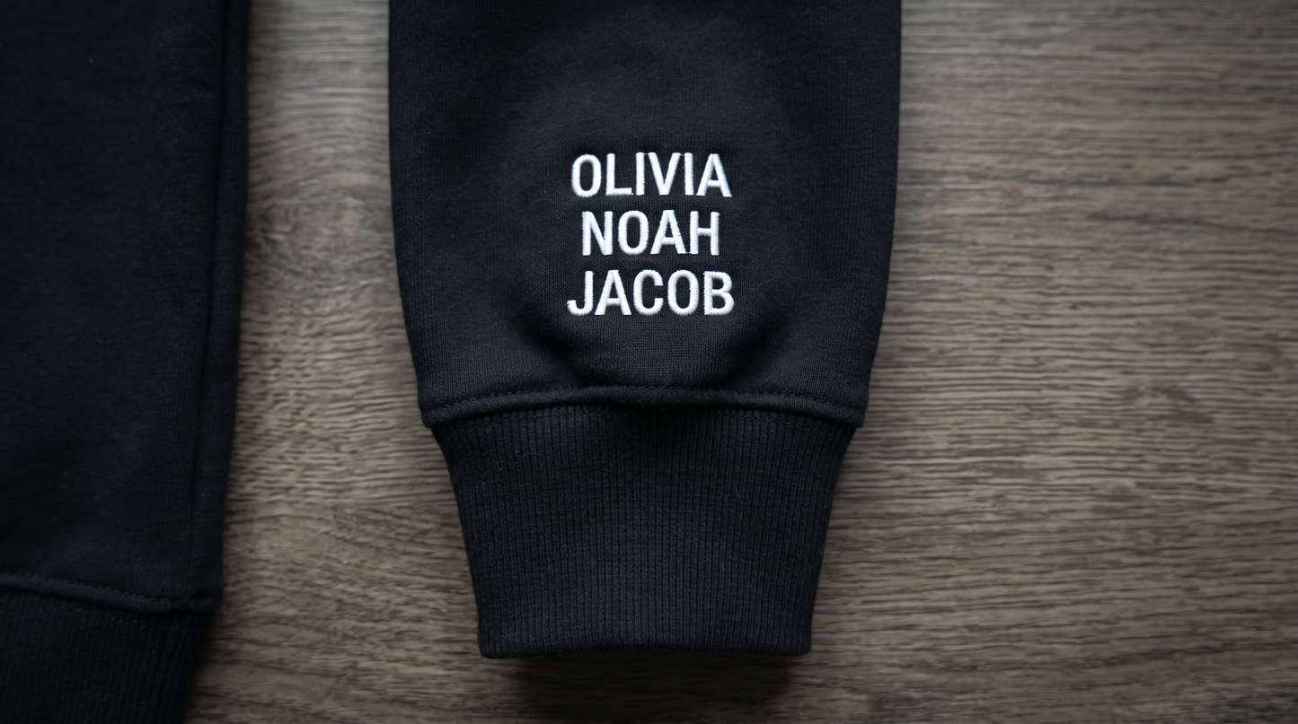 Personalized Father Hoodie – Dad Since (Year) Custom Kids Names Sweatshirt